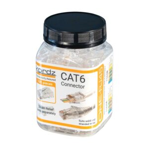 Kordz ONE CAT6 Field Terminated RJ45 Strain Relief Unshielded