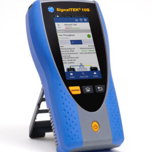 Alternative view of TREND Networks SignalTEK 10G PRO - with fibre and network testing
