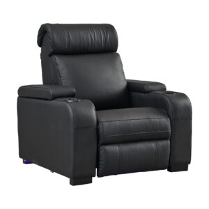 Lumene - Luxury III Motorised Full Leather Cinema Chair - Image 4